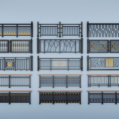 欧式铁艺雕花栏杆