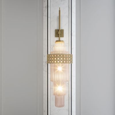 新中式水晶壁灯