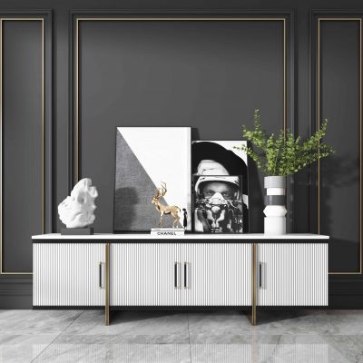 现代轻奢电视柜摆件