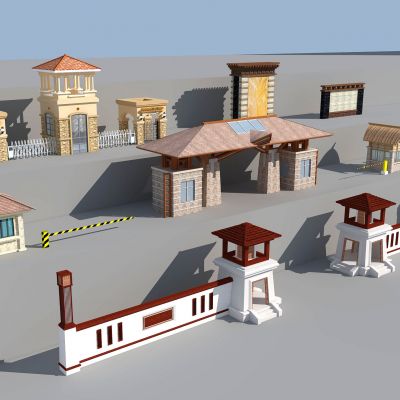 欧式小区园区入口大门