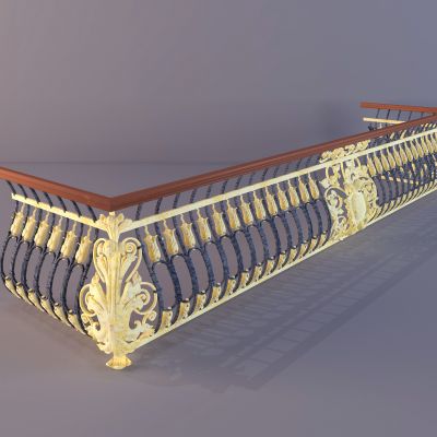 欧式铁艺雕花栏杆护栏