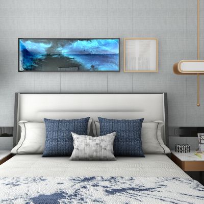 新中式双人床床头柜