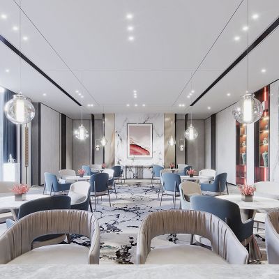 新中式售楼处洽谈区