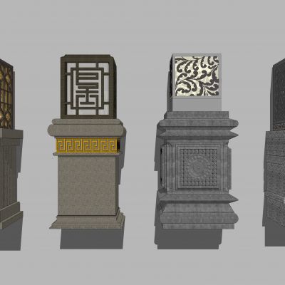 中式庭院灯 景观灯 灯柱 户外灯