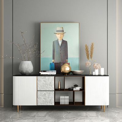 现代轻奢边柜玄关柜