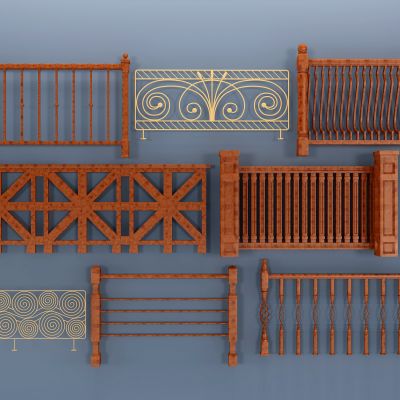 欧式铁艺雕花栏杆护栏