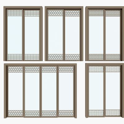 现代铝合金玻璃门