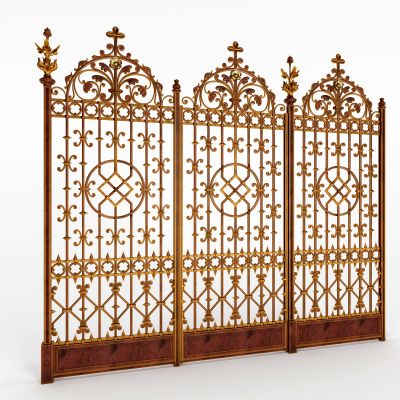 欧式铁艺雕花栏杆护栏