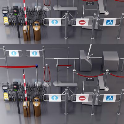 现代电动伸缩门