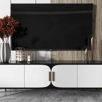 欧式电视柜花瓶3D模型