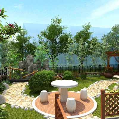 新中式庭院景观