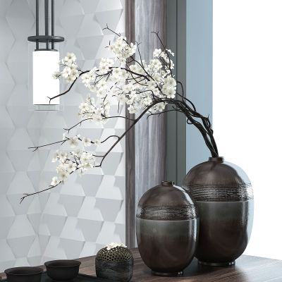 新中式花瓶茶具