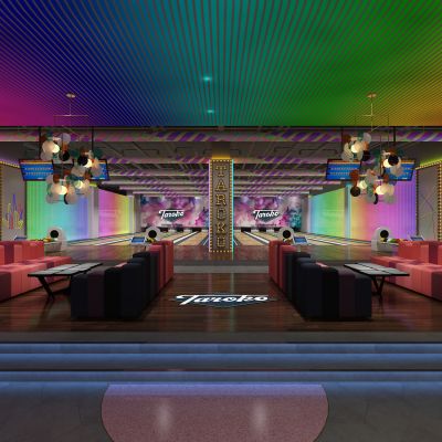 现代混搭保龄球馆