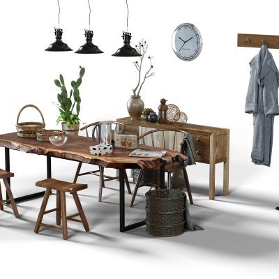 现代餐桌椅组合