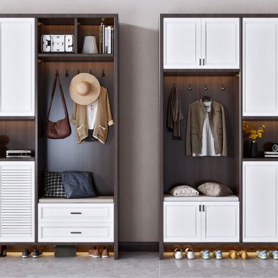 现代多功能玄关入口鞋柜换鞋柜衣橱衣柜