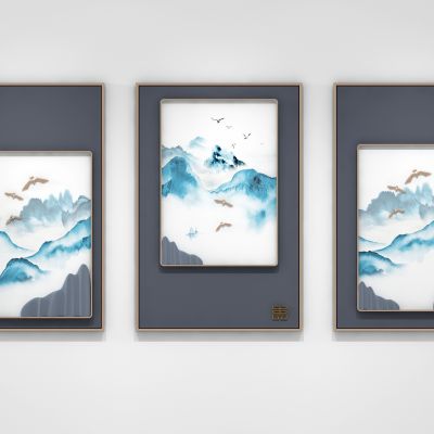 新中式挂画组合