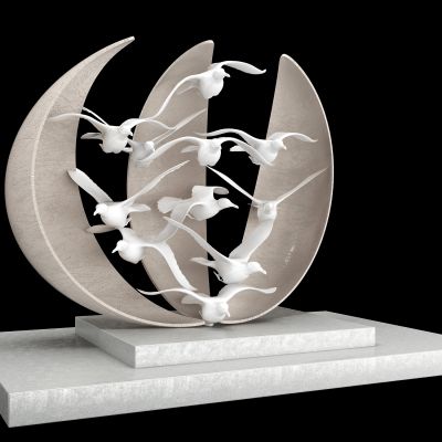 现代海鸥造型艺术雕塑