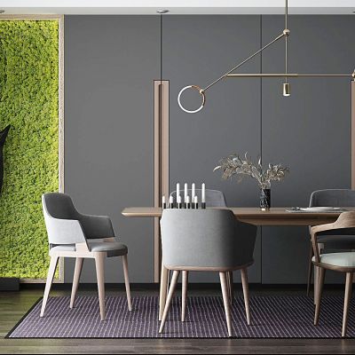 现代实木餐桌椅