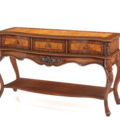 美式法式古典雕花沙发背柜