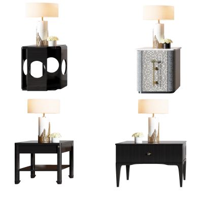 新中式电视柜边柜台灯