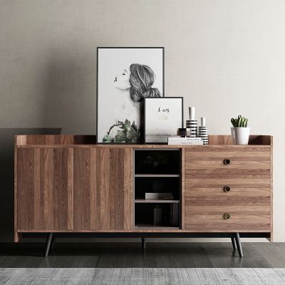 现代实木餐边柜备餐柜