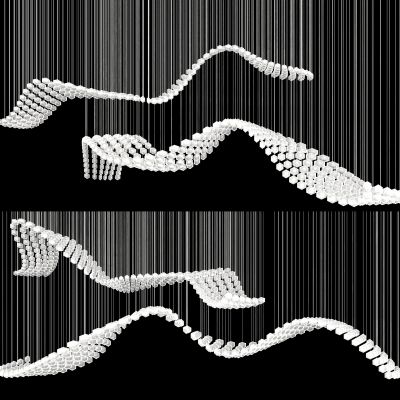 现代大型异形水晶吊灯