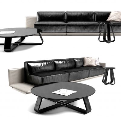 现代多人沙发3D模型