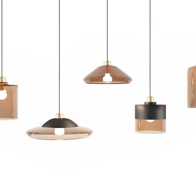 现代玻璃小吊灯