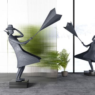 现代抽象人物雕塑