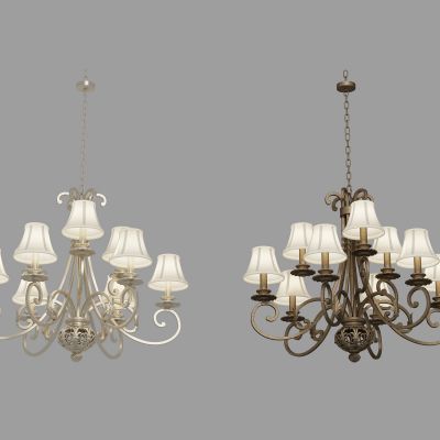 欧式金属铁艺吊灯