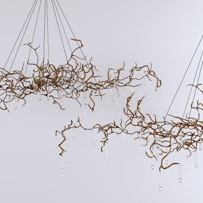 现代异形树枝金属吊灯