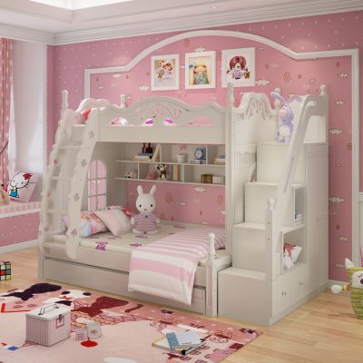 欧式女孩儿童上下床