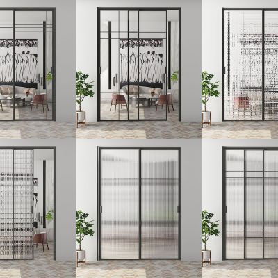 现代玻璃移门组合