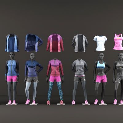 现代女运动服装