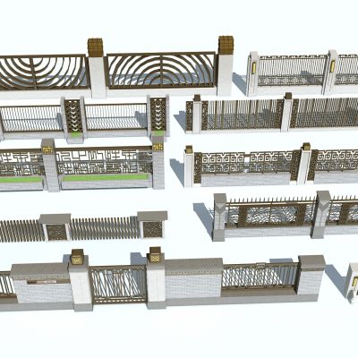 新中式铁艺围栏护栏