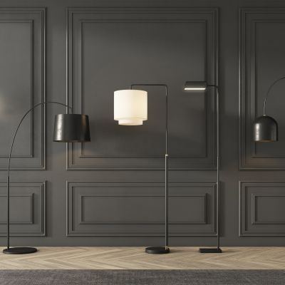 现代落地灯组合