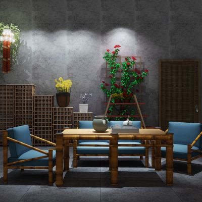 现代茶桌椅组合