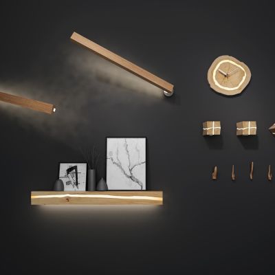 北欧实木原木挂饰