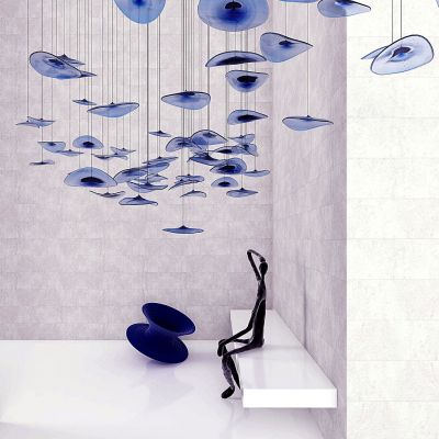 现代简约异形花瓣玻璃吊灯吊饰