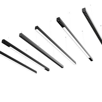 现代办公长条工位射灯吊灯