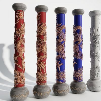 中式浮雕3D模型