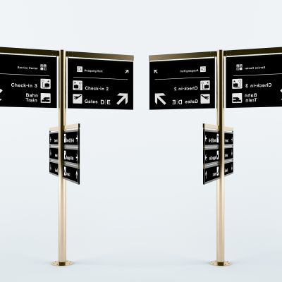 现代交通标识导向指引牌