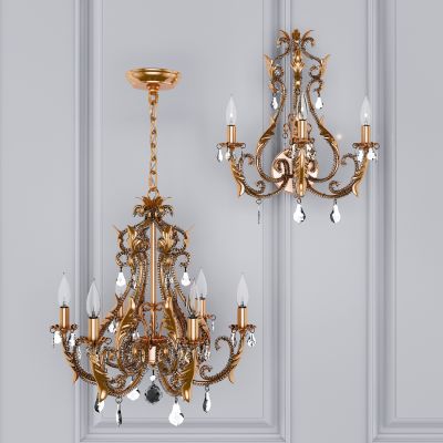 美式金属铁艺吊灯