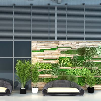 现代绿植植物墙