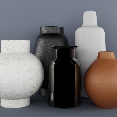 现代罐子摆件陈设饰品