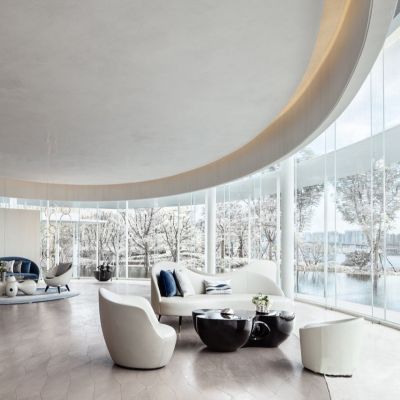 现代办公大厅大堂休息区