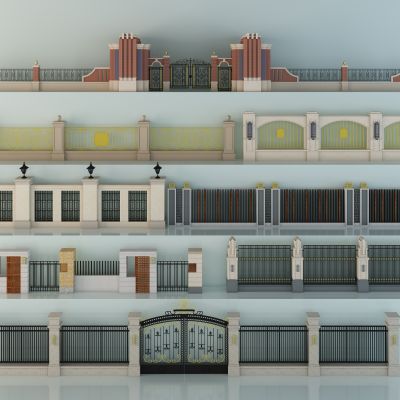 新中式铁艺围栏护栏