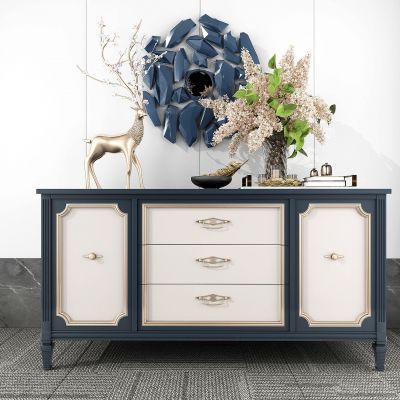 欧式地中海餐边柜