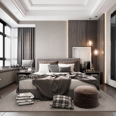 现代轻奢卧室