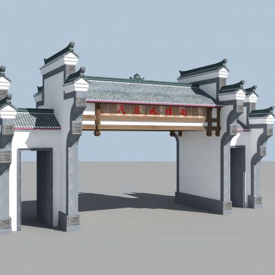 中式古建筑牌楼